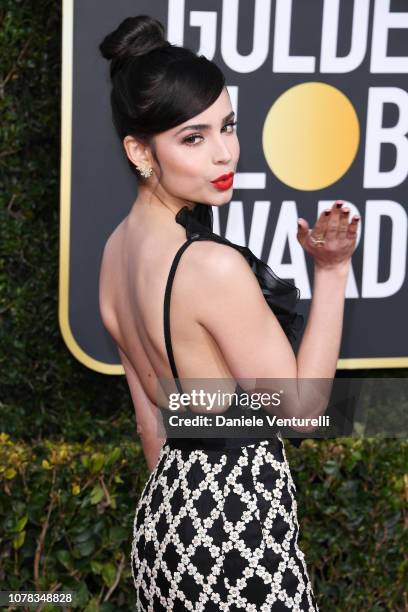 Sofia Carson attends the 76th Annual Golden Globe Awards at The Beverly Hilton Hotel on January 6, 2019 in Beverly Hills, California.