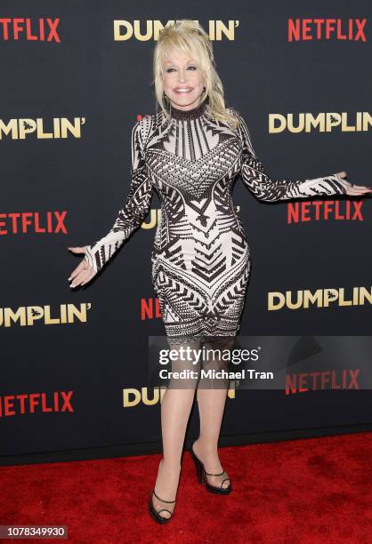 Dolly Parton attends the Los Angeles premiere of Netflix's "Dumplin'" held at TCL Chinese Theatre on December 06, 2018 in Hollywood, California.