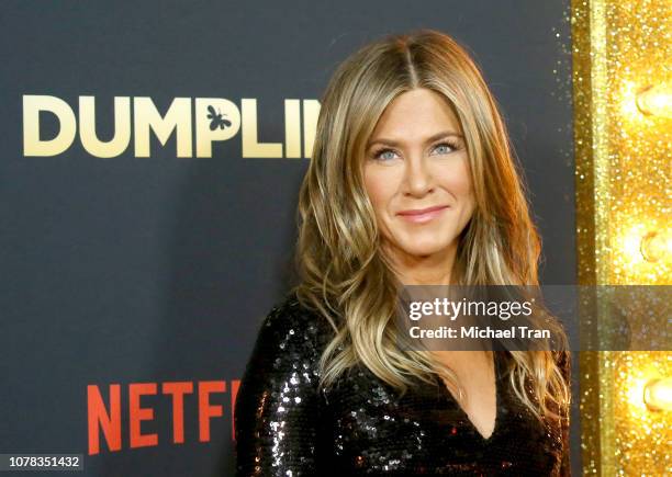 Jennifer Aniston attends the Los Angeles premiere of Netflix's "Dumplin'" held at TCL Chinese Theatre on December 06, 2018 in Hollywood, California.