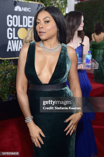 Taraji P. Henson attends FIJI Water at the 76th Annual Golden Globe Awards on January 6, 2019 at the Beverly Hilton in Los Angeles, California.