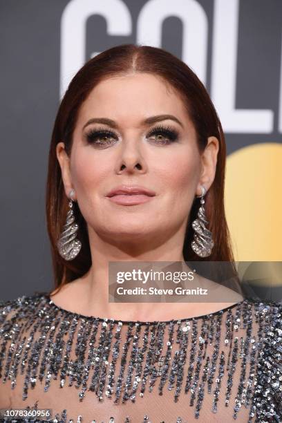 Debra Messing attends the 76th Annual Golden Globe Awards at The Beverly Hilton Hotel on January 6, 2019 in Beverly Hills, California.