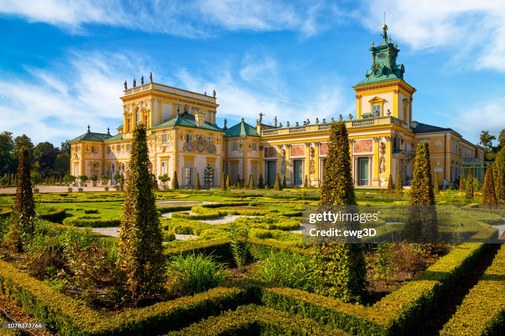 Wilanow königlichen Palast in Warschau, Polen