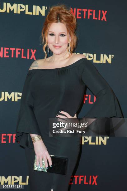 Our Lady J attends the premiere of Netflix's 'Dumplin'' at TCL Chinese 6 Theatres on December 06, 2018 in Hollywood, California.