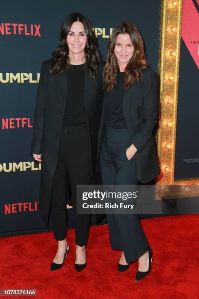 Courteney Cox and Amanda Anka attend the premiere of Netflix's 'Dumplin'' at TCL Chinese 6 Theatres on December 06, 2018 in Hollywood, California.