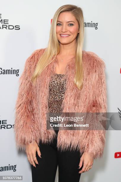 Justine Ezarik attends The Game Awards 2018 at Microsoft Theater on December 06, 2018 in Los Angeles, California.