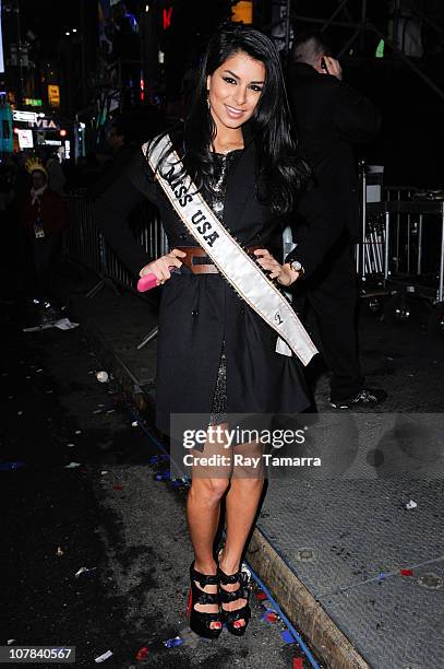 Miss USA Rima Fakih attends the New Year's Eve 2011 in Times Square on December 31, 2010 in New York City.