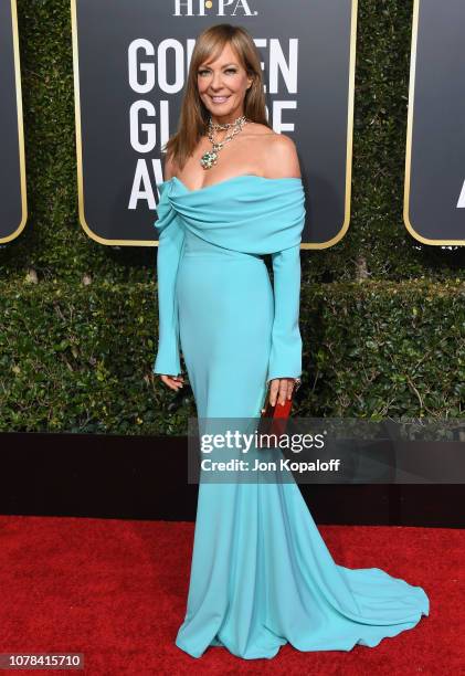 Allison Janney attends the 76th Annual Golden Globe Awards at The Beverly Hilton Hotel on January 6, 2019 in Beverly Hills, California.