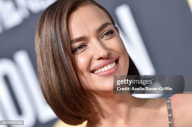 Irina Shayk attends the 76th Annual Golden Globe Awards at The Beverly Hilton Hotel on January 6, 2019 in Beverly Hills, California.