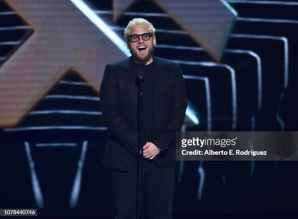 Jonah Hill attends The 2018 Game Awards at Microsoft Theater on December 06, 2018 in Los Angeles, California.