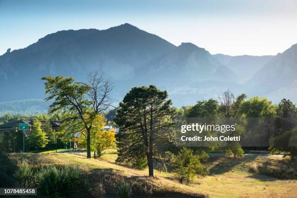 pedestrian walkway, bike path, public park, green mountain, rocky mountains, boulder, colorado - green mountain range stock pictures, royalty-free photos & images