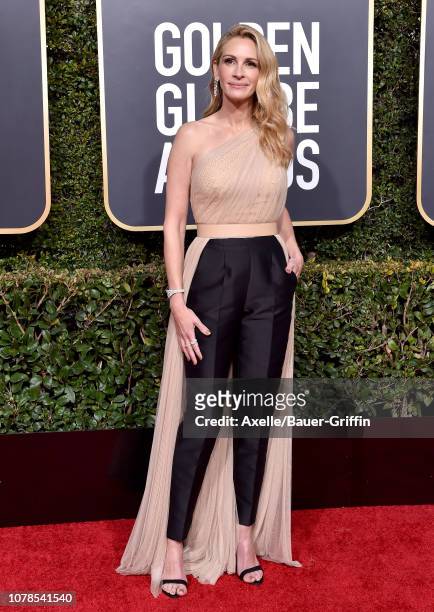 Julia Roberts attends the 76th Annual Golden Globe Awards at The Beverly Hilton Hotel on January 6, 2019 in Beverly Hills, California.