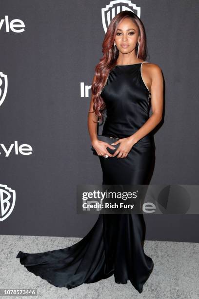 Vanessa Morgan attends the InStyle And Warner Bros. Golden Globes After Party 2019 at The Beverly Hilton Hotel on January 6, 2019 in Beverly Hills,...