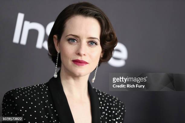 Claire Foy attends the InStyle And Warner Bros. Golden Globes After Party 2019 at The Beverly Hilton Hotel on January 6, 2019 in Beverly Hills,...