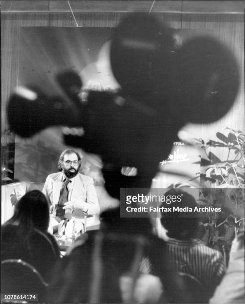 Photo of Francis Ford Coppola, the Famous Producer - Director of Latest film "Apocalypse Now".Photographed at the Press Conference in Sydney Hilton...