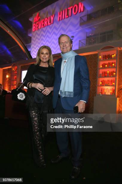 Kathy Hilton and Richard Hilton attend the FOX, FX And Hulu 2019 Golden Globe Awards After Party at The Beverly Hilton Hotel on January 6, 2019 in...