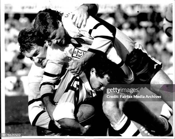 Rugby League, Cronulla Vs. Broncos at Caltex Field Cronulla. April 23, 1988. .