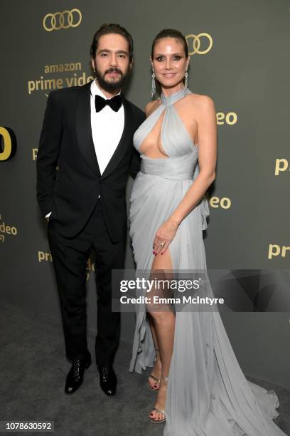 Tom Kaulitz and Heidi Klum attend the Amazon Prime Video's Golden Globe Awards After Party at The Beverly Hilton Hotel on January 6, 2019 in Beverly...