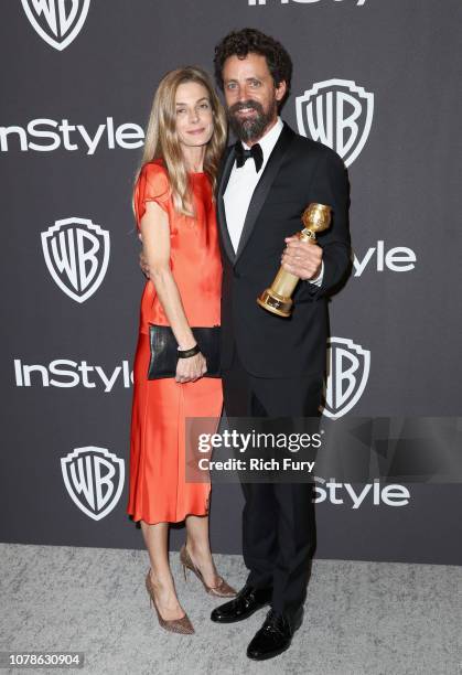 Best Animated Feature Film 'Spider-Man: Into the Spider-Verse' director Robert Persichetti Jr. And guest attend the InStyle And Warner Bros. Golden...