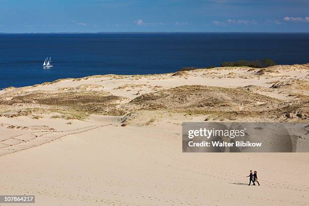 nida, the parnidis dune - curonian spit lithuania stock pictures, royalty-free photos & images