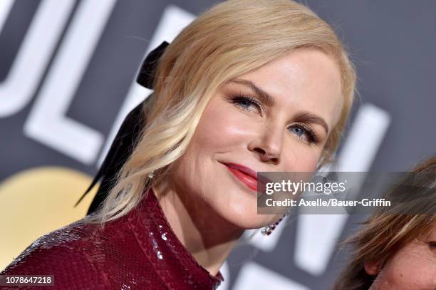 Nicole Kidman attends the 76th Annual Golden Globe Awards at The Beverly Hilton Hotel on January 6, 2019 in Beverly Hills, California.