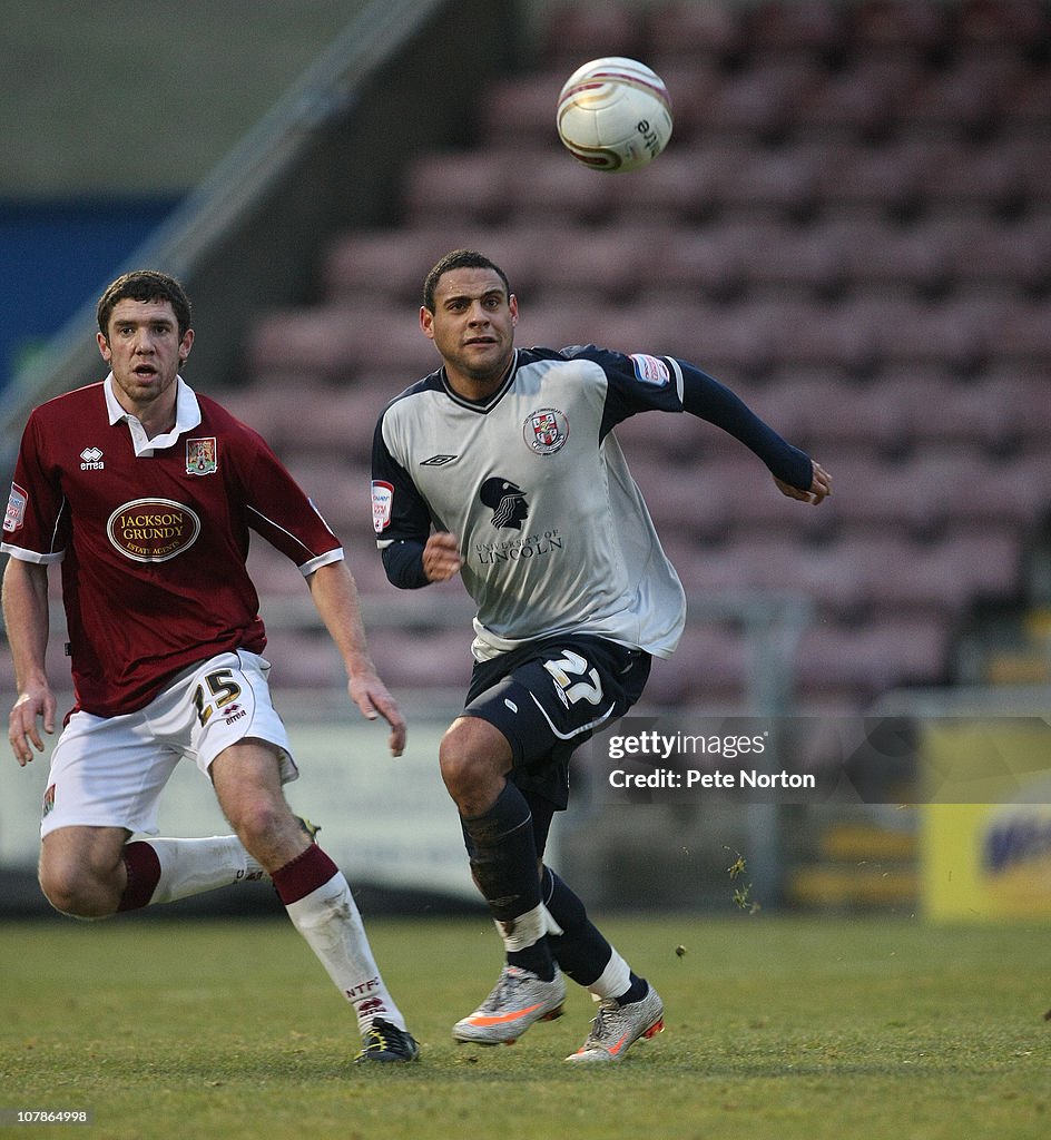 Northampton Town v Lincoln City - npower League Two