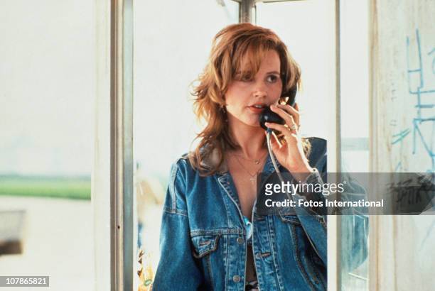 Actress Geena Davis stars in the film 'Thelma And Louise', 1991.