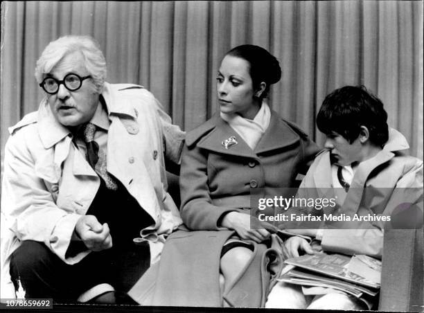 World famous U.S. Lawyer Mr. Melvin Belli 65 with his 4th wife Lia 23, and his youngest son Caesar 15 on arrival in Sydney for a holiday. July 13,...