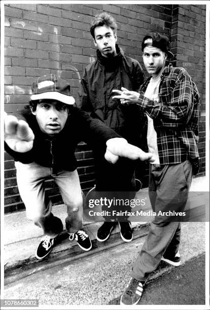 Rap Group "The Beastie Boys" Pix at Kings". September 23, 1992. .