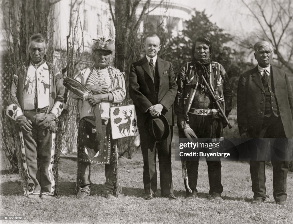 Coolidge With Native Osage