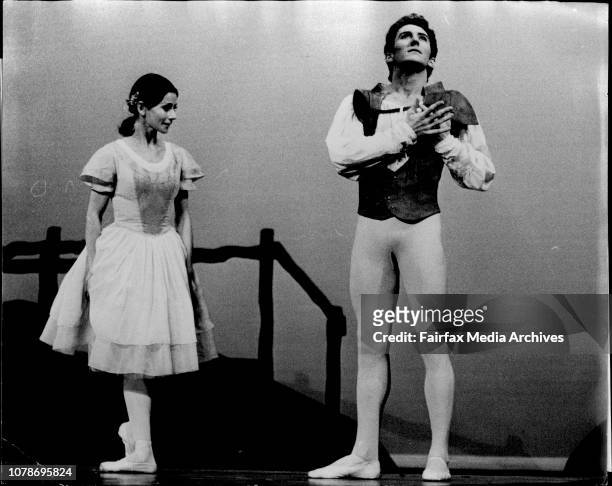 Lucette Aldous who plays Giselle and Kelvin Coe who plays Albrecht, rehearsing.The Australian Ballet had a full dress rehearsal for the ballet...