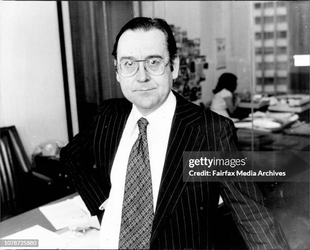 Mr. Graham Freudenberg from premiers' Dept. Photographed in his State Block office today. October 27, 1978. .