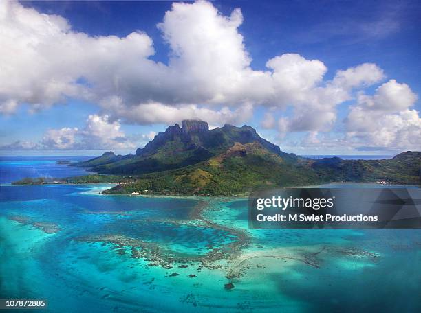 bora bora island - polynesia - fotografias e filmes do acervo