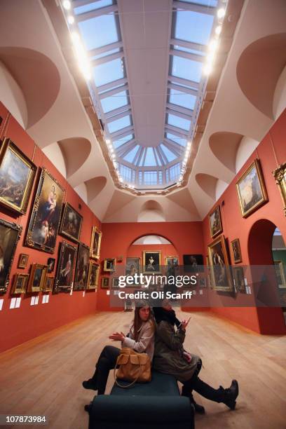 An interior view of the permanent collection of old master paintings in Dulwich Picture Gallery, which celebrates its bicentenary this year, on...