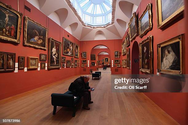 An interior view of the permanent collection of old master paintings in Dulwich Picture Gallery, which celebrates its bicentenary this year, on...