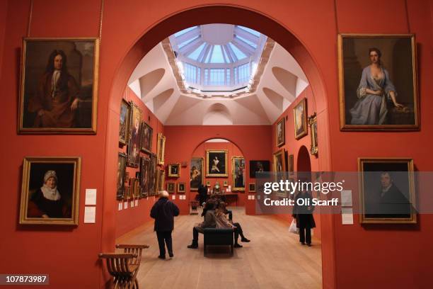 An interior view of the permanent collection of old master paintings in Dulwich Picture Gallery, which celebrates its bicentenary this year, on...