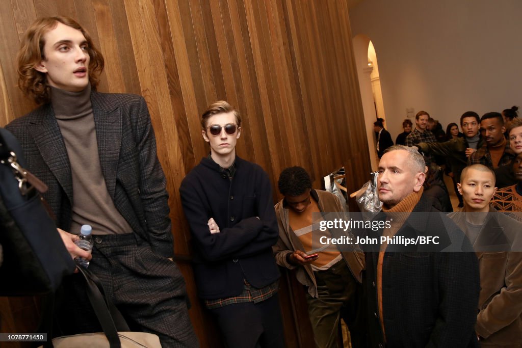 Oliver Spencer - Backstage - LFWM January 2019