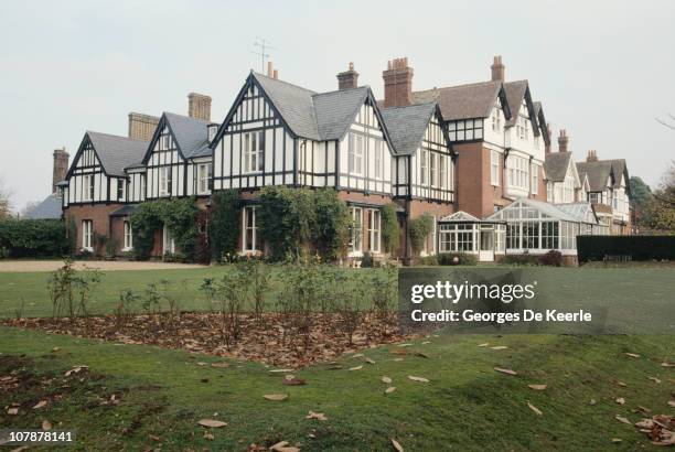 Ludgrove School, Berkshire, November 1989. An independent preparatory boarding school, its alumni include Princes William and Harry of Wales.