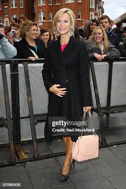 Amanda Holden sighted arriving at The HMV Hammersmith Apollo for Britains Got Talent Auditions - Day 2 on January 5, 2011 in London, England.