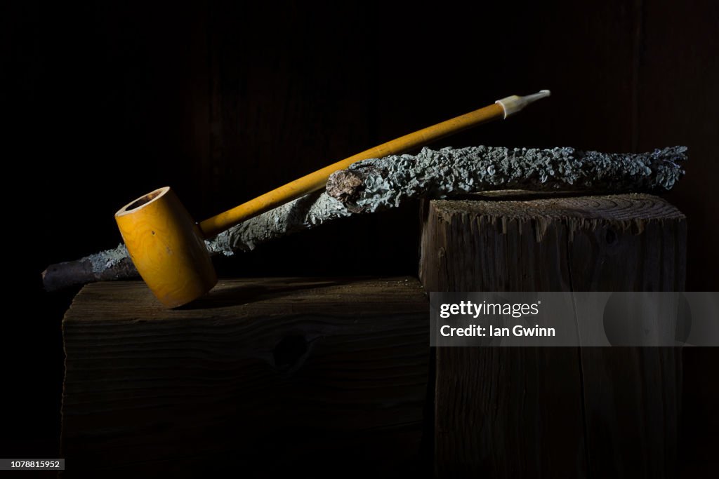 Pipe and Wood Stick