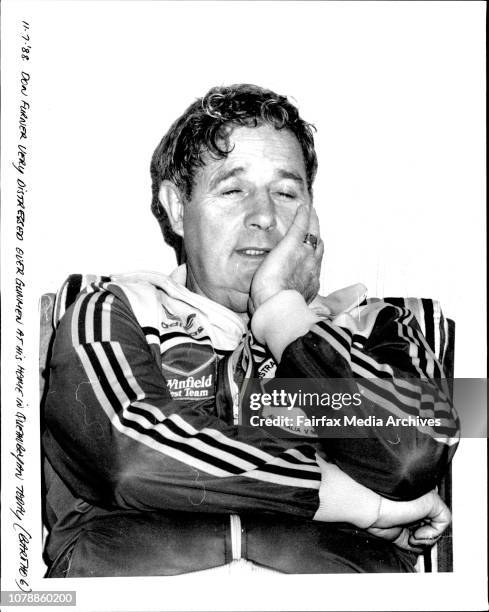 Don Furner very distressed over Gunmen at his home in Queanbeyan today. July 11, 1988. .