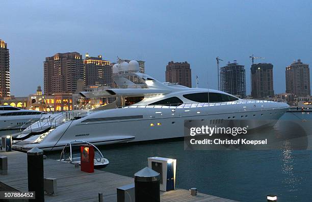 Views of the Pearl area with yachts on January 5, 2011 in Doha, Qatar. The International Monetary Fund recently reiterated its projection for the...