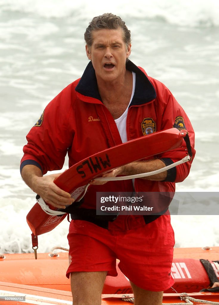 David Hasselhoff Patrols Mt Maunganui Main Beach