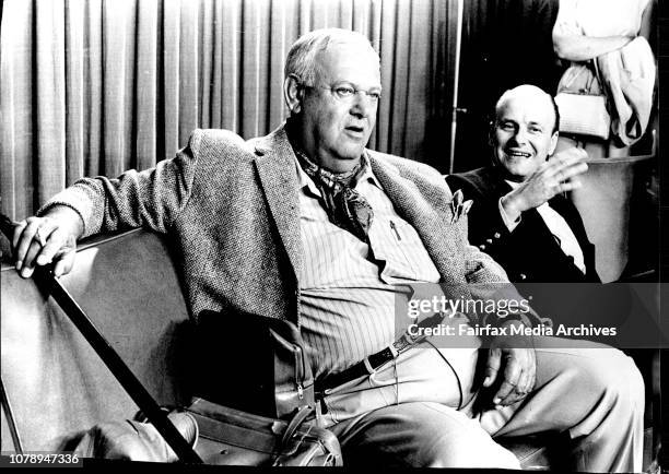 Two members of the TV comedy series " Hogan's Heroe's "arrived in Sydney today.They are John Banner and Werner Klemperer . January 28, 1970. .
