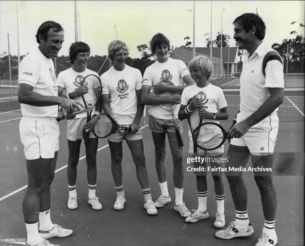 Tony Roche Autograph Final practice of Tony Roche, Custom Credit Operation Tennis School ...