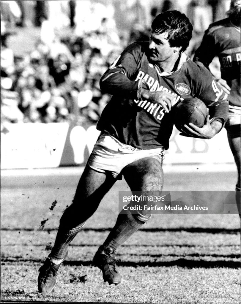 Rugby League -- Souths V's Newtown at Redfern.Mick Pitman.