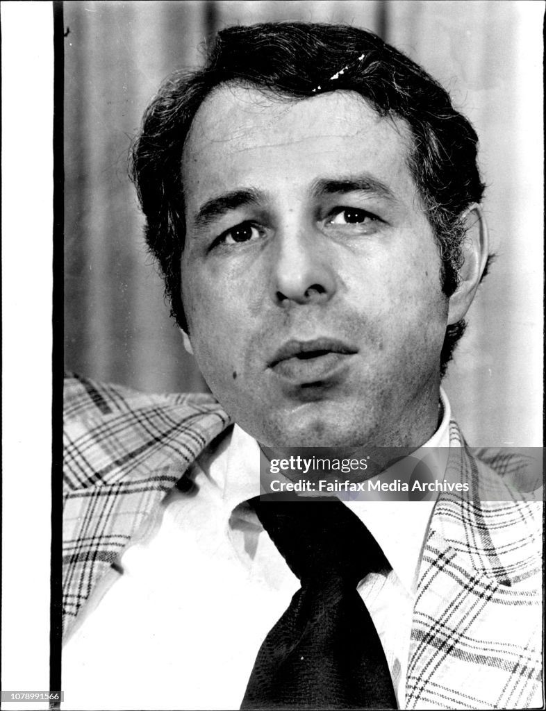 Mr. Roger Rasmussen, who arrived in Sydney today.Mr. Rasmussen is ...