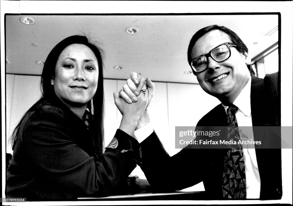 Bob Rathie Katrina and Bruce Rathie. July 07, 1994. . News Photo - Getty Images