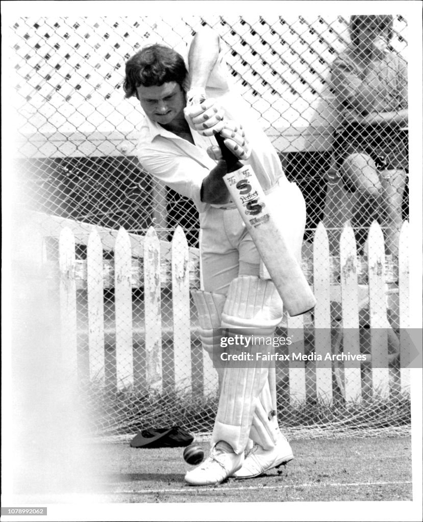 Bob Rathie Queensland Cricket team practice at the SCG no 2 this afternoon... News ...