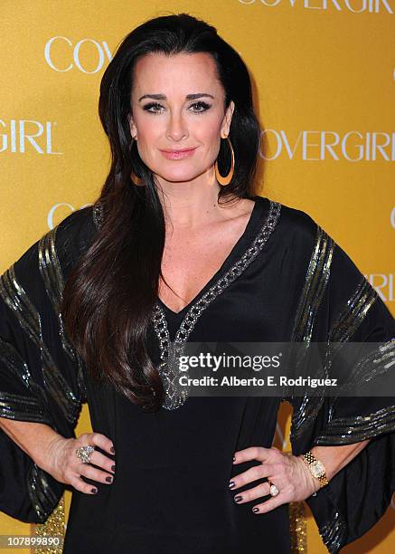 Personality Kyle Richards arrives to Covergirl Cosmetic's 50th Anniversary Party on January 5, 2011 in West Hollywood, California.