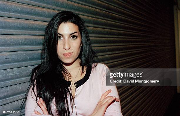 English singer-songwriter Amy Winehouse at the Prince's Trust Urban Music Festival at Earl's Court in London, May 2004.